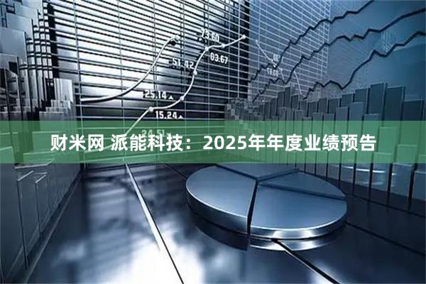 财米网 派能科技：2025年年度业绩预告
