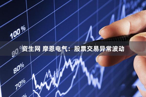 资生网 摩恩电气：股票交易异常波动